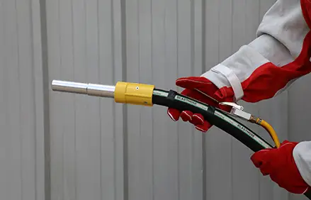 Man spray painting sign