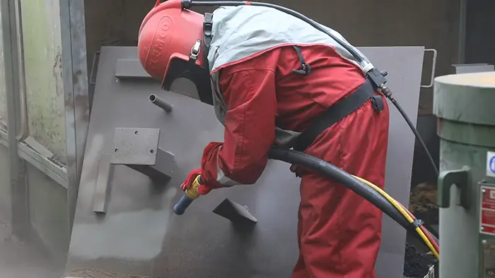 Blasting a panel